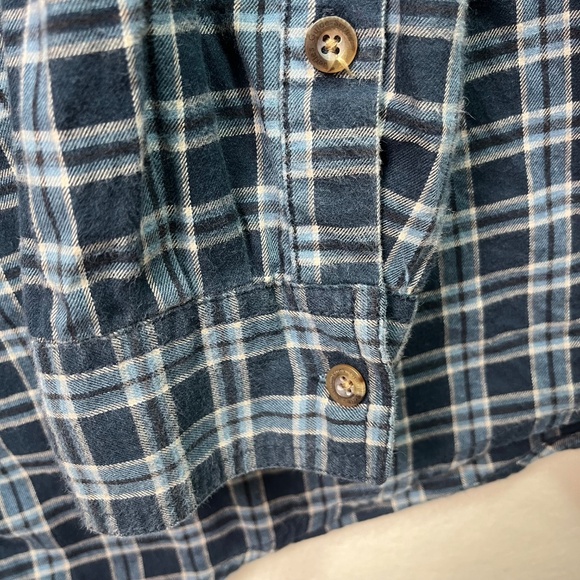 Gander Mountain Guide Series Mens Blue Plaid Button Up Flannel Shirt Size 3XL - Picture 6 of 11